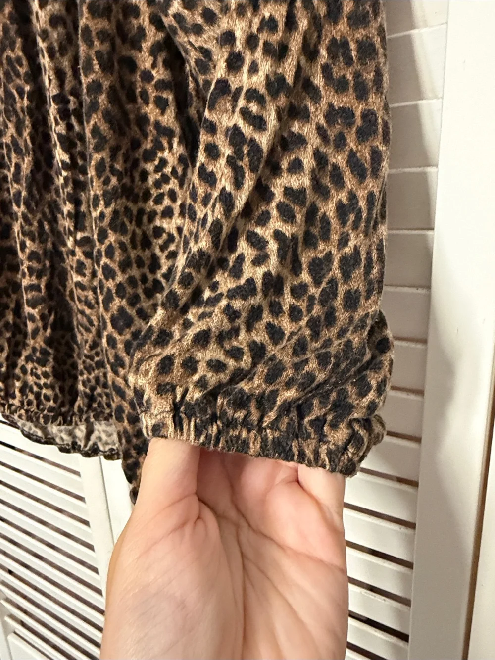Michael Kors Leopard Print Blouse